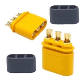 MR30 Dişi Erkek Konnektör Soket Çift  3 Pin LiPo Pil Batarya Bağlantı Konnektörü 30A Yüksek Akım RC Multikopter Uçak Helikopter Esc thumbnail 6