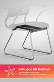 Ergolife Sit Air Ergonomik Bekleme Koltuğu | Krom Ayaklı, Bel Destekli, Fileli, Toplantı Sandalyesi -572.5F.1.6A4 - 5