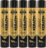 Jagler Saç Spreyi 400ML Keratinli  Keratin Strong Hold - Minarelli - Ekstra Sert (5 Li Set) - 1