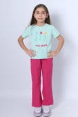 KIZ ÇOCUK İKİLİ TAKIM İSPANYOL PAÇA ÇİÇEK BASKILI D46 thumbnail 2