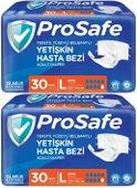 Prosafe Hasta Bezi Yetişkin Bel Bantlı Tekstil Yüzey L - Large - Büyük Boy 60 Adet (2PK*30) - 1