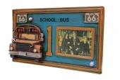 Dekoratif Metal Çerçeve Okul Otobüsü Dekorlu Hediyelik - 3