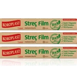 Koroplast Doğal Streç Film 25 Mt x 3 Paket thumbnail 1