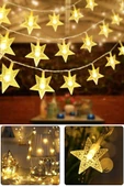 Brokoli Home Dekoratif Aydınlatma Yıldız Led Dizeleri 20'li 5 Metre fişli Led - 4