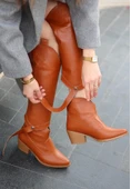Milla Taba Cilt Tak Çıkar Topuklu Bot Ve Çizme thumbnail 4