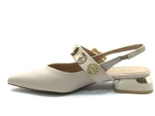 Feles Taş Toka Detaylı Arkası Açık Kadın Babet Ayakkabı thumbnail 5