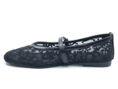 Feles Dantel Detaylı Küt Burun Kadın Babet Ayakkabı thumbnail 5