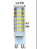 (1 Adet) Heka 7W (49W) 3000K (Gün Işığı) G9 Duylu Dim Edilebilir Led Kapsül Ampul thumbnail 2