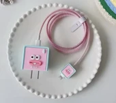 Brokoli Home İphone 18w/20w Uyumlu Şarj Aleti Kılıfı, Şarj Kablo Koruyucu, Şarj Koruyucu Kılıfı,Pemb - 1