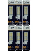 (6 Adet) Heka 7W (49W) 3000K (Gün Işığı) G9 Duylu Dim Edilebilir Led Kapsül Ampul thumbnail 1