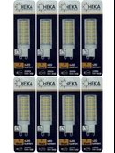 (8 Adet) Heka 7W (49W) 3000K (Gün Işığı) G9 Duylu Dim Edilebilir Led Kapsül Ampul thumbnail 1