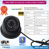 Mikrofonlu AHD 1080P ve Analog Pal Çevrilebilir 4 Pin Plastik Mini Dome Araç Kamerası - 3