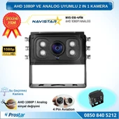 AHD 1080P ve Analog Pal Çevirilebilir 4 Pin Gece Görüşlü Full HD Araç Kamerası - 1