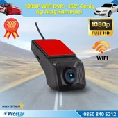Wifi G-Sensör Park Modu 128 GB Destekli Araç Yol Sürüş Kamerası Geniş Açılı - 1