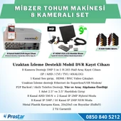 8 Kameralı Mibzer Havalı Tohum Makinesi 9 Inç Hdmi Monitörlü Kamera Seti - 2