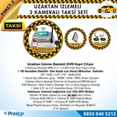 Taksi Kamera Seti 3 Uzaktan Izlemeli 2 Kameralı Wifi 1 Tb Harddisk Dahil - 2