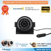 Metal Kasa AHD 1080P ve Analog Pal Çevirilebilir 4 Pin Gece Görüşlü Yan, Ön ve Arka Uyumlu Full HD Kamera - 3