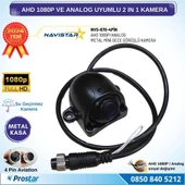 Metal Mini Kasa AHD 1080P ve Analog Pal Çevirilebilir 4 Pin Starlight Gece Görüşlü Yön Ayarlanabilir Araç Kamerası - 3