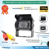 Şapkalı AHD 1080P ve Analog Pal Çevirilebilir Gece Görüşlü AV girişli Metal Ayaklı Full HD Kamera - 1