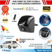Piramit Balıkgözü AHD 1080P ve 720P Çevrilebilir 170 Derece Geniş Açılı Geri Görüş Kamerası - 1