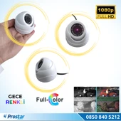 Araçlar Için Mini Plastik Dome 2 Mp Full Hd Gece Renkli Görüşlü Kamera Geniş Açılı - 3