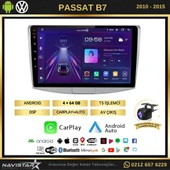 Volkswagen Passat B7 4GB + 64GB Android 13 Kablosuz Carplay 2010-2015 Navigasyon Multimedya Sistemi - 2