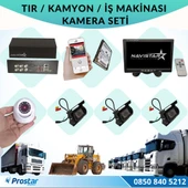 Tır Kamyon İş Makinası Için Uzaktan İzlemeli 4 Kameralı 1 Tb Harddisk Kamera Seti - 1