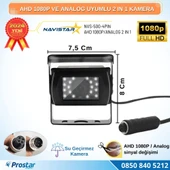 Şapkalı AHD 1080P ve Analog Pal Çevirilebilir Gece Görüşlü Metal Ayaklı Full HD Kamera - 2
