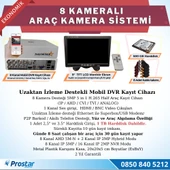 8 Kameralı Kayıtlı 1 Tb Hdd 9  Inç Ekranlı Uzaktan İzlemeli Tak Kullan Set - 2