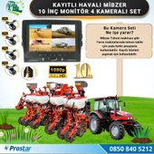 10 inç Monitör 4 Kameralı Mibzer Havalı Tohum Makinesi AHD Kayıtlı Kamera Seti - 4