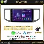 Volkswagen Crafter 2+64GB Android 13 Kablosuz Carplay 2017-2022 Navigasyon Multimedya Sistemi - 2