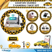 Taksi Kamera Seti 3 Uzaktan Izlemeli 2 Kameralı Wifi 1 Tb Harddisk Dahil - 1