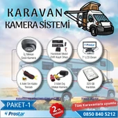 Karavan Kamera Seti Kayıtlı Harddiskli 320 Gb Dahil 4 Kameralı Ekranlı Tak Kullan Set - 1