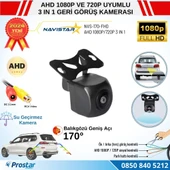 Balıkgözü AHD 1080P ve 720P Çevirilebilir 170 Derece Geniş Açılı Geri Görüş Kamerası - 1