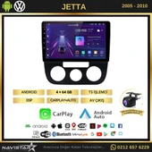 Volkswagen Jetta 4GB + 64GB Android 13 Kablosuz Carplay 2005-2010 Navigasyon Multimedya Sistemi - 2