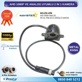 Metal Mini Kasa AHD 1080P ve Analog Pal Çevirilebilir 4 Pin Starlight Gece Görüşlü Yön Ayarlanabilir Araç Kamerası - 5