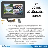 Okul ve Servis Taşıtları Dört Kameralı 7" Ekranlı 4 Kamera Dahil Full Set - 2