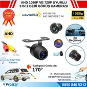 Balıkgözü Kelebek AHD 1080P ve 720P Çevrilebilir 170 Derece Geniş Açılı Geri Görüş Kamerası - 1