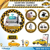 Taksi Kamera Seti 1 Uzaktan Izlemeli 2 Kameralı Wifi 500 Gb Harddisk Dahil - 1