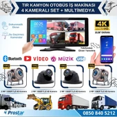 Tır Ve Kamyon 10.36" Dokunmatik Ekranlı 4 Kameralı Kayıtlı Video Müzik Telefon Ekran Yansıtma Özellikli Tak Kullan Kamera Seti - 1