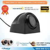 AHD 1080P ve Analog Pal Çevirilebilir 4 Pin Gece Görüşlü Yan, Ön ve Arka Uyumlu Full HD Kamera - 1