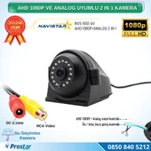 Metal Kasa AHD 1080P ve Analog Pal Çevirilebilir Gece Görüşlü Yan, Ön ve Arka Uyumlu Full HD Kamera - 2