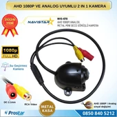 Metal Mini Kasa AHD 1080P ve Analog Pal Çevirilebilir Starlight Gece Görüşlü Yön Ayarlanabilir Araç Kamerası - 1
