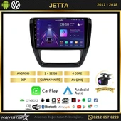 Volkswagen Jetta 2+64GB Android 13 Kablosuz Carplay 2011-2018 Navigasyon Multimedya Sistemi - 2