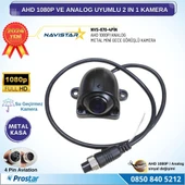 Metal Mini Kasa AHD 1080P ve Analog Pal Çevirilebilir 4 Pin Starlight Gece Görüşlü Yön Ayarlanabilir Araç Kamerası - 1