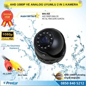 AHD 1080P ve Analog CVBS Pal Dönüştürülebilir Gece Görüşlü Mini Metal Dome Araç Kamerası - 3