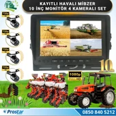 10 inç Monitör 4 Kameralı Mibzer Havalı Tohum Makinesi AHD Kayıtlı Kamera Seti - 1