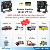 Mini Kamera AHD 1080P ve Analog Pal Çevirilebilir Gece Görüşlü Metal Ayaklı AV Full HD Kamera - 4