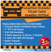 Ticari Taksiler Için Uzaktan İzlemeli Kamera Sistemi Seti - 3