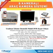 8 Kameralı Kayıtlı 500 Gb Hdd 9  Inç Ekranlı Uzaktan İzlemeli Tak Kullan Set - 2